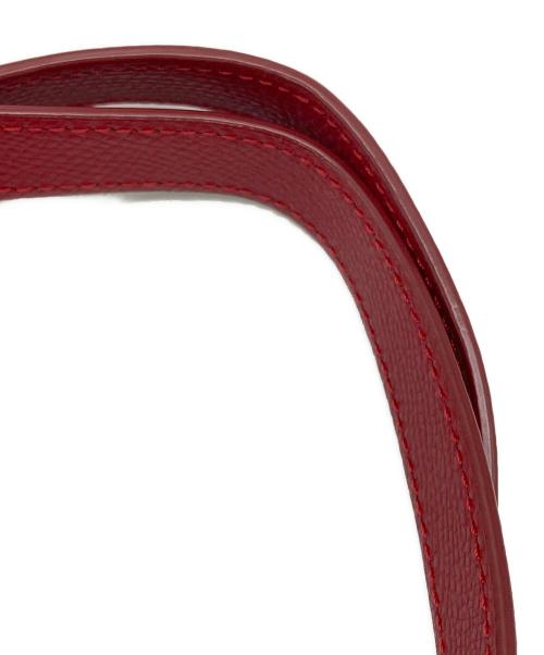 COACH（コーチ）COACH (コーチ) シグネチャーキャンバストートバッグ ベージュ×レッドの古着・服飾アイテム