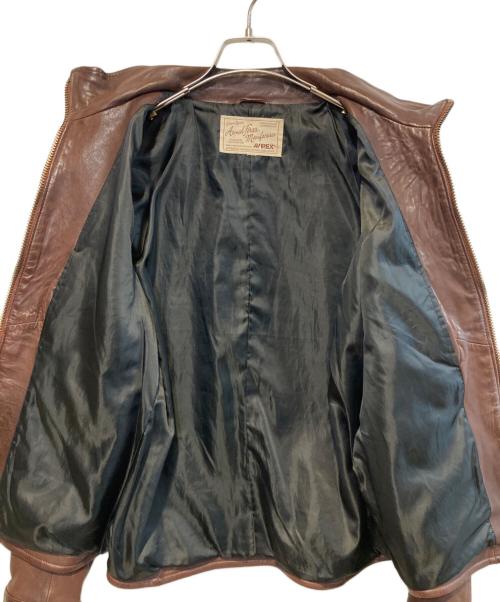 AVIREX（アヴィレックス）AVIREX (アヴィレックス) シープスタンドジップトラックジャケット ブラウン サイズ:不明の古着・服飾アイテム