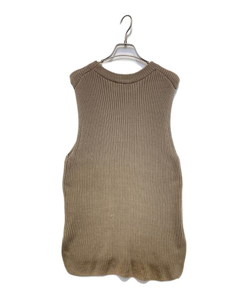 EVERYDAY I LIKE.（エヴリデイ アイ ライク）EVERYDAY I LIKE. (エヴリデイ アイ ライク) Polite Knit Vest ブラウン サイズ:Freeの古着・服飾アイテム