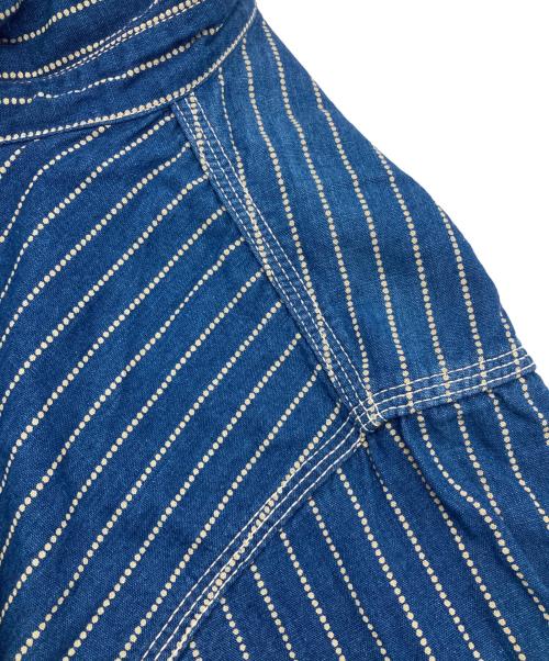 THE REAL McCOY’S（ザ・リアルマッコイズ）THE REAL McCOY’S (ザ・リアルマッコイズ) ウォバッシュL/Sワークシャツ インディゴ サイズ:15の古着・服飾アイテム