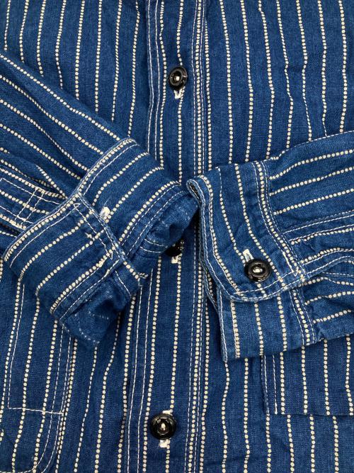 THE REAL McCOY’S（ザ・リアルマッコイズ）THE REAL McCOY’S (ザ・リアルマッコイズ) ウォバッシュL/Sワークシャツ インディゴ サイズ:15の古着・服飾アイテム