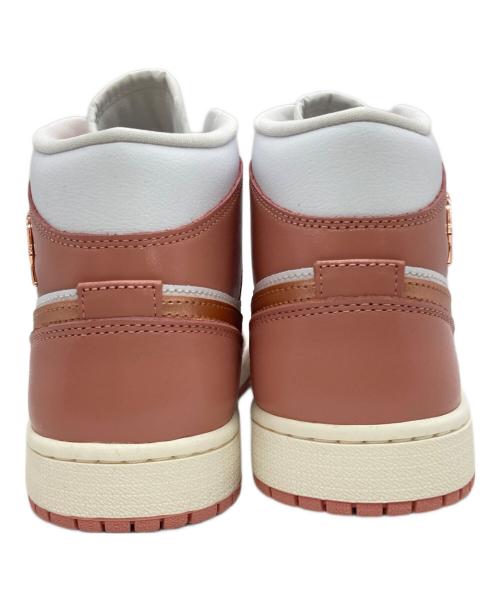 NIKE（ナイキ）NIKE (ナイキ) WMNS AIR JORDAN 1 MID SE ピンク×ホワイト サイズ:US10の古着・服飾アイテム