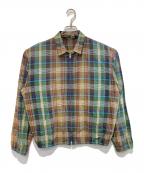POLO RALPH LAURENポロ・ラルフローレン）の古着「チェックスイングトップ」｜グリーン