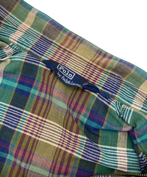POLO RALPH LAUREN（ポロ・ラルフローレン）POLO RALPH LAUREN (ポロ・ラルフローレン) チェックスイングトップ グリーン サイズ:Ｌの古着・服飾アイテム