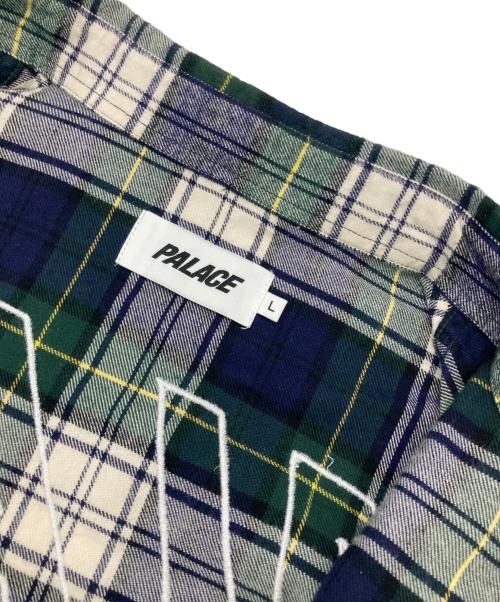 PALACE（パレス）PALACE (パレス) チェックネルシャツ ネイビー×グリーン サイズ:Lの古着・服飾アイテム