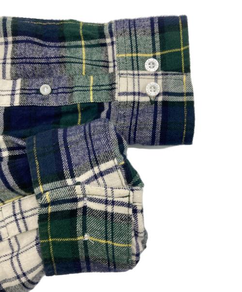 PALACE（パレス）PALACE (パレス) チェックネルシャツ ネイビー×グリーン サイズ:Lの古着・服飾アイテム