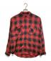 MINEDENIM（マインデニム）の古着「CDLレーヨンオンブレチェックルーズワークシャツ」｜レッド