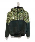 A BATHING APE×F.C.R.B.ア ベイシング エイプ×エフシーレアルブリストル）の古着「ジップパーカー」｜カーキ×ブラック