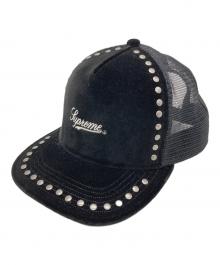 SUPREME（シュプリーム）の古着「Studded Velvet Mesh 5-Panel」｜ブラック