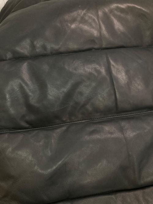 AVIREX（アヴィレックス）AVIREX (アヴィレックス) ラムレザーダウンジャケット ブラック サイズ:Mの古着・服飾アイテム