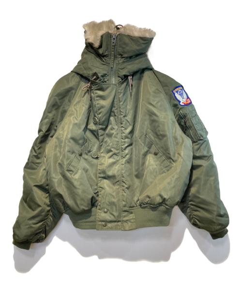 US MILITARY（USミリタリー）US MILITARY (USミリタリー) N-2Bフライトジャケット カーキ サイズ:Lの古着・服飾アイテム