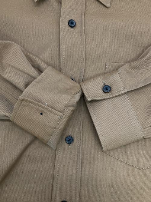 Acne studios（アクネ ストゥディオス）Acne studios (アクネ ストゥディオス) コットンブレイドツイルシャツ ブラウン サイズ:44の古着・服飾アイテム