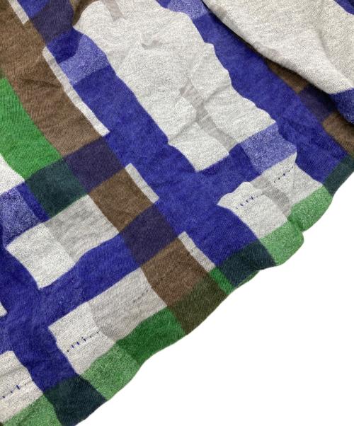 Y's（ワイズ）Y's (ワイズ) チェックイージースカート ブルー×グレー サイズ:2の古着・服飾アイテム