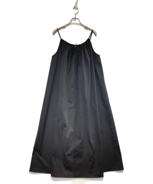 CABAN（キャバン）CABAN (キャバン) コンパクトストレッチ ギャザーワンピース ブラック サイズ:Freeの古着・服飾アイテム