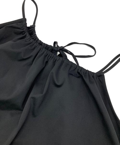 CABAN（キャバン）CABAN (キャバン) コンパクトストレッチ ギャザーワンピース ブラック サイズ:Freeの古着・服飾アイテム