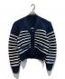 sacai（サカイ）の古着「クロップドボーダーカーディガン」｜ネイビー
