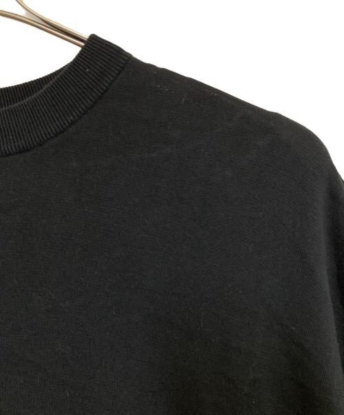 HYKE（ハイク）HYKE (ハイク) シアースリーブハイゲージコットンニットワンピース ブラック サイズ:1の古着・服飾アイテム