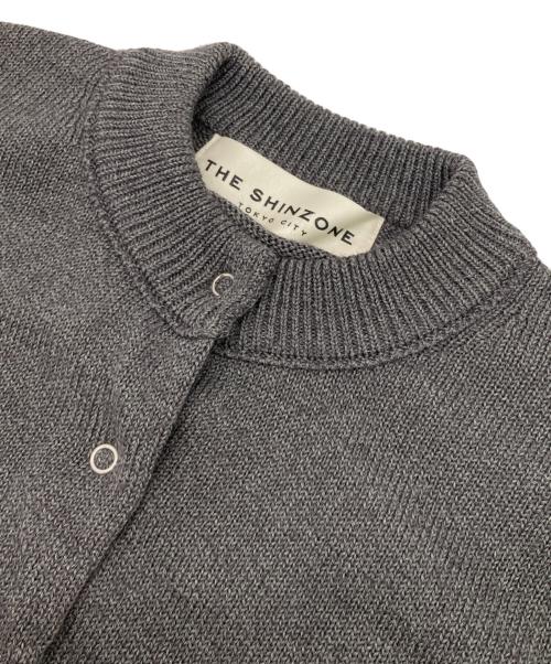 THE SHINZONE（ザ シンゾーン）THE SHINZONE (ザ シンゾーン) LONG RIB CARDIGAN グレー サイズ:FREEの古着・服飾アイテム