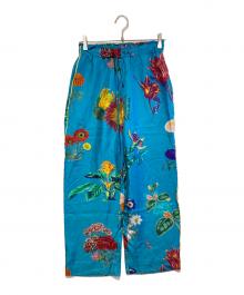 CABAN（キャバン）の古着「シルクツイルIBIZAプリントイージーパンツ」｜ブルー