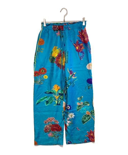 CABAN（キャバン）CABAN (キャバン) シルクツイルIBIZAプリントイージーパンツ ブルー サイズ:XSの古着・服飾アイテム