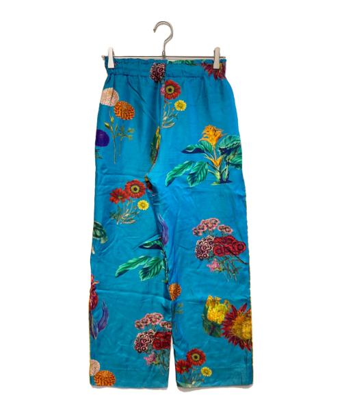 CABAN（キャバン）CABAN (キャバン) シルクツイルIBIZAプリントイージーパンツ ブルー サイズ:XSの古着・服飾アイテム