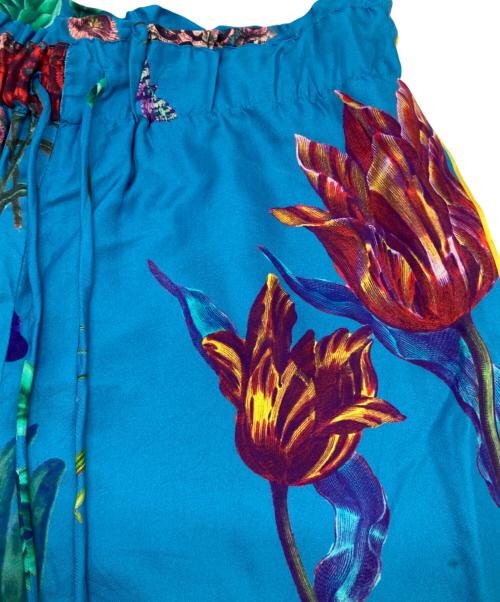 CABAN（キャバン）CABAN (キャバン) シルクツイルIBIZAプリントイージーパンツ ブルー サイズ:XSの古着・服飾アイテム