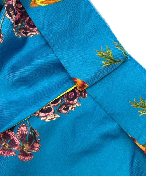 CABAN（キャバン）CABAN (キャバン) シルクツイルIBIZAプリントイージーパンツ ブルー サイズ:XSの古着・服飾アイテム