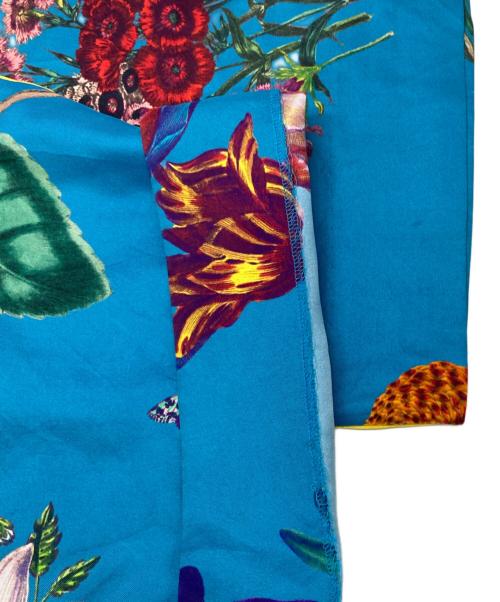 CABAN（キャバン）CABAN (キャバン) シルクツイルIBIZAプリントイージーパンツ ブルー サイズ:XSの古着・服飾アイテム