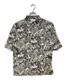 Saint Laurent Paris（サンローランパリ）の古着「レーヨンS/Sシャツ」｜ホワイト×ブラック