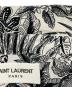 中古・古着 Saint Laurent Paris (サンローランパリ) レーヨンS/Sシャツ ホワイト×ブラック サイズ:37：20000円