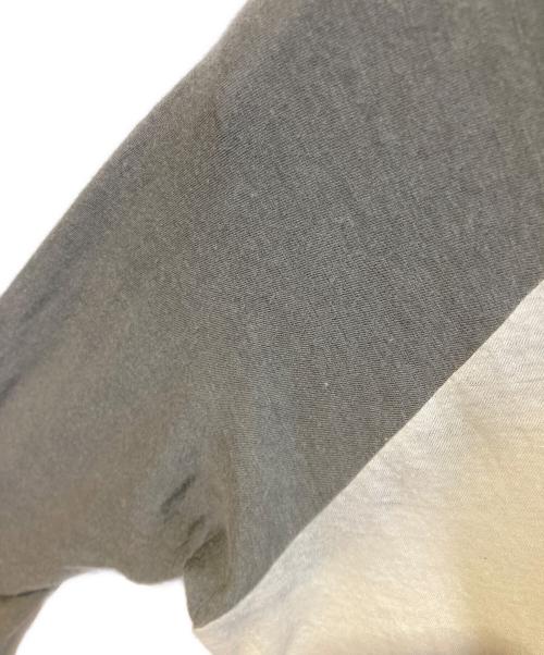 Saint Laurent Paris（サンローランパリ）Saint Laurent Paris (サンローランパリ) ラグランプリントカットソー ホワイト×グレー サイズ:XSの古着・服飾アイテム