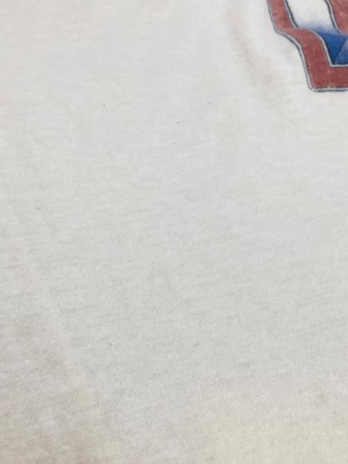 Saint Laurent Paris（サンローランパリ）Saint Laurent Paris (サンローランパリ) ラグランプリントカットソー ホワイト×グレー サイズ:XSの古着・服飾アイテム