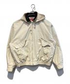 SUPREMEシュプリーム）の古着「Leather Collar Utility Jacket」｜ホワイト
