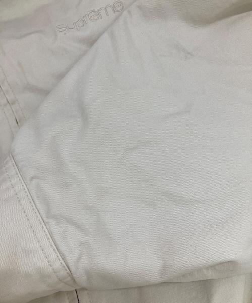 SUPREME（シュプリーム）SUPREME (シュプリーム) Leather Collar Utility Jacket ホワイト サイズ:Mの古着・服飾アイテム