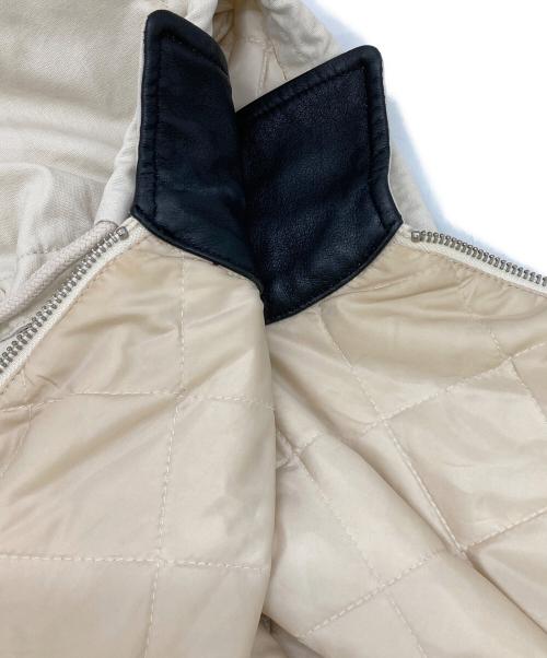 SUPREME（シュプリーム）SUPREME (シュプリーム) Leather Collar Utility Jacket ホワイト サイズ:Mの古着・服飾アイテム
