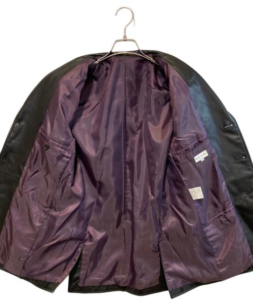 PAUL SMITH（ポールスミス）PAUL SMITH (ポールスミス) カウレザー3Bジャケット ブラック サイズ:Mの古着・服飾アイテム