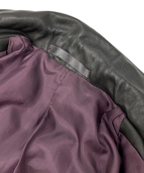 PAUL SMITH（ポールスミス）PAUL SMITH (ポールスミス) カウレザー3Bジャケット ブラック サイズ:Mの古着・服飾アイテム