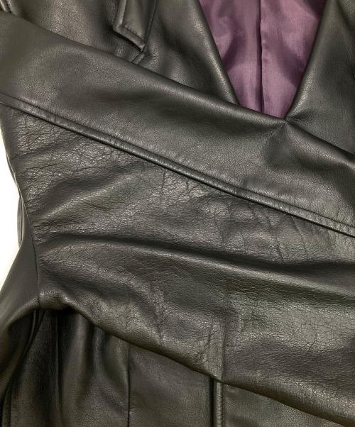 PAUL SMITH（ポールスミス）PAUL SMITH (ポールスミス) カウレザー3Bジャケット ブラック サイズ:Mの古着・服飾アイテム