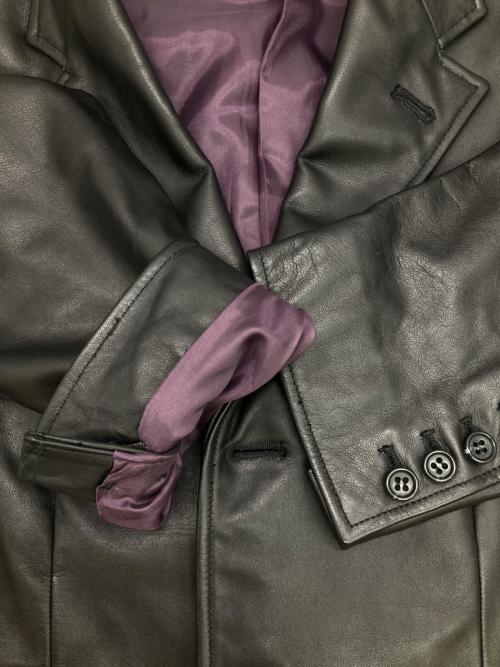 PAUL SMITH（ポールスミス）PAUL SMITH (ポールスミス) カウレザー3Bジャケット ブラック サイズ:Mの古着・服飾アイテム