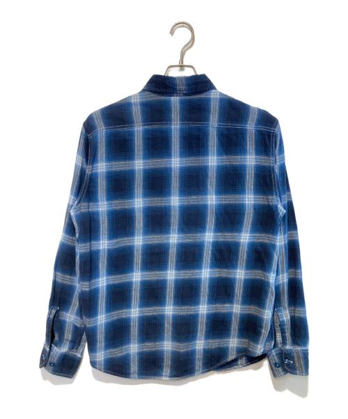 SUGAR CANE（シュガーケーン）SUGAR CANE (シュガーケーン) チェックネルシャツ ブルー サイズ:Lの古着・服飾アイテム