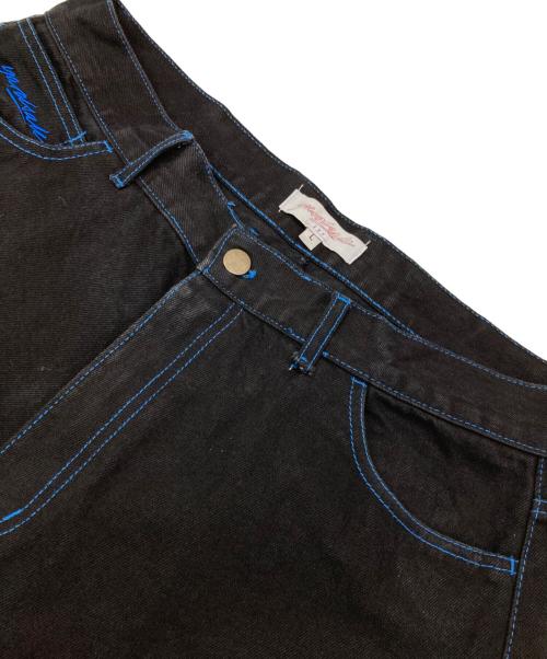 YARDSALE（ヤードセール）YARDSALE (ヤードセール) デニムパンツ ブラック サイズ:Lの古着・服飾アイテム