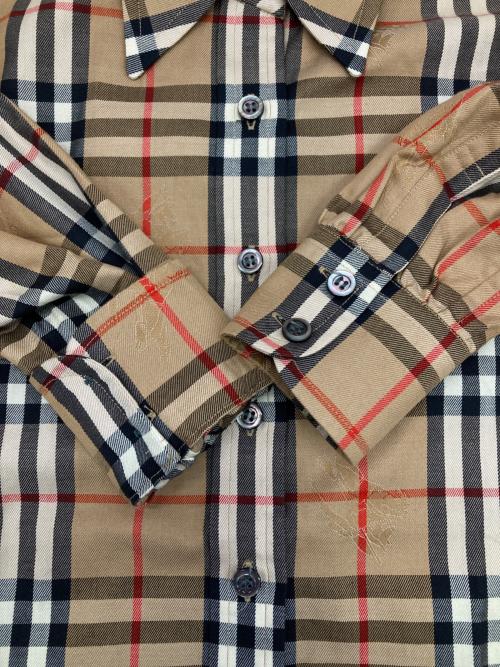 Burberry's（バーバリー）Burberry's (バーバリーズ) ノバチェックシャドーホースシャツ ベージュ サイズ:Sの古着・服飾アイテム