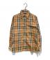 Burberry's（バーバリーズ）の古着「ノバチェックシャドーホースシャツ」｜ベージュ
