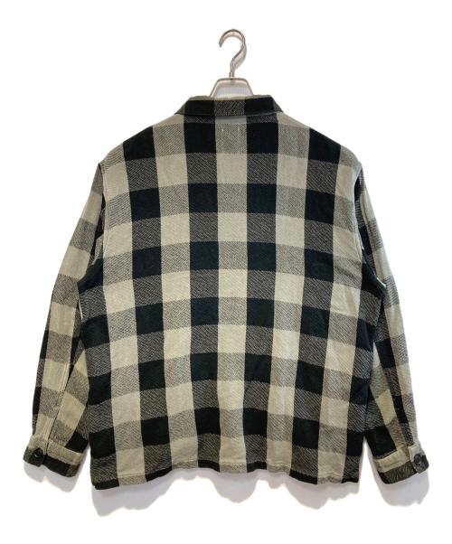 RHC Ron Herman（アールエイチシー ロンハーマン）RHC Ron Herman (アールエイチシー ロンハーマン) バッファローチェックジャケット グレー×ブラック サイズ:Lの古着・服飾アイテム