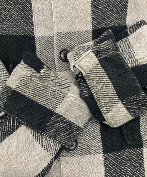 RHC Ron Herman（アールエイチシー ロンハーマン）RHC Ron Herman (アールエイチシー ロンハーマン) バッファローチェックジャケット グレー×ブラック サイズ:Lの古着・服飾アイテム