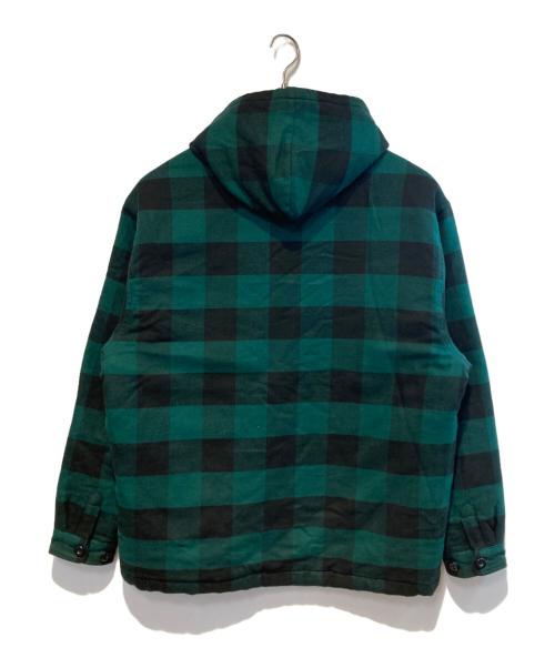 CarHartt（カーハート）CarHartt (カーハート) hooded check shirt jac グリーン×ブラック サイズ:XLの古着・服飾アイテム