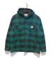 CarHartt（カーハート）の古着「hooded check shirt jac」｜グリーン×ブラック