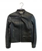 PAUL SMITHポールスミス）の古着「スタンドカラーシープレザージャケット」｜ブラック