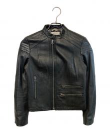 PAUL SMITH（ポールスミス）の古着「スタンドカラーシープレザージャケット」｜ブラック