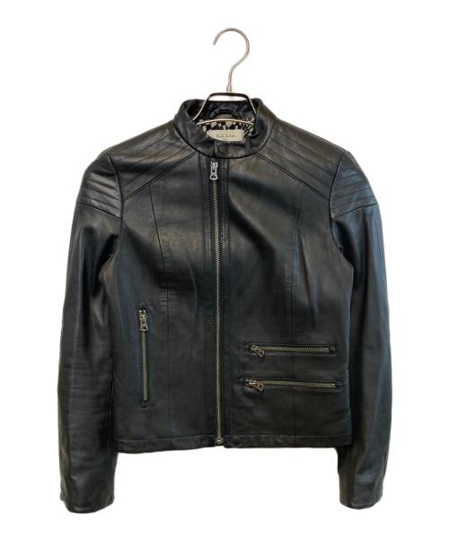 PAUL SMITH（ポールスミス）PAUL SMITH (ポールスミス) スタンドカラーシープレザージャケット ブラック サイズ:38の古着・服飾アイテム